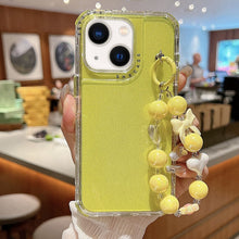 Load image into Gallery viewer, TPU + PC + Glitter Sequins Full Coverage Phone Case with Bracelet, For iPhone 14 Pro, For iPhone 14 Pro Max, For iPhone 6 / 7 / 8 / SE 2020, For iPhone 13 Pro Max, For iPhone 13 Pro, For iPhone 13, For iPhone 12 / 12 Pro, For iPhone 12 Pro Max         ...
