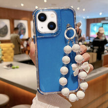 Load image into Gallery viewer, TPU + PC + Glitter Sequins Full Coverage Phone Case with Bracelet, For iPhone 14 Pro, For iPhone 14 Pro Max, For iPhone 6 / 7 / 8 / SE 2020, For iPhone 13 Pro Max, For iPhone 13 Pro, For iPhone 13, For iPhone 12 / 12 Pro, For iPhone 12 Pro Max         ...