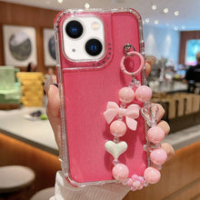 Load image into Gallery viewer, TPU + PC + Glitter Sequins Full Coverage Phone Case with Bracelet, For iPhone 14 Pro, For iPhone 14 Pro Max, For iPhone 6 / 7 / 8 / SE 2020, For iPhone 13 Pro Max, For iPhone 13 Pro, For iPhone 13, For iPhone 12 / 12 Pro, For iPhone 12 Pro Max         ...