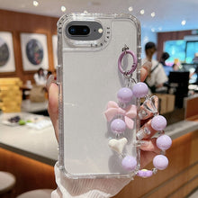 Load image into Gallery viewer, TPU + PC + Glitter Sequins Full Coverage Phone Case with Bracelet, For iPhone XR, For iPhone XS Max, For iPhone 6 Plus / 7 Plus / 8 Plus