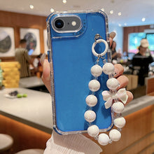 Load image into Gallery viewer, TPU + PC + Glitter Sequins Full Coverage Phone Case with Bracelet, For iPhone 14 Pro, For iPhone 14 Pro Max, For iPhone 6 / 7 / 8 / SE 2020, For iPhone 13 Pro Max, For iPhone 13 Pro, For iPhone 13, For iPhone 12 / 12 Pro, For iPhone 12 Pro Max         ...
