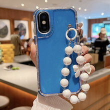 Load image into Gallery viewer, TPU + PC + Glitter Sequins Full Coverage Phone Case with Bracelet, For iPhone 14 Pro, For iPhone 14 Pro Max, For iPhone 6 / 7 / 8 / SE 2020, For iPhone 13 Pro Max, For iPhone 13 Pro, For iPhone 13, For iPhone 12 / 12 Pro, For iPhone 12 Pro Max         ...
