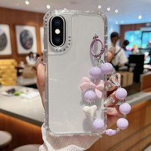 Load image into Gallery viewer, TPU + PC + Glitter Sequins Full Coverage Phone Case with Bracelet, For iPhone XR, For iPhone XS Max, For iPhone 6 Plus / 7 Plus / 8 Plus