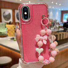 Load image into Gallery viewer, TPU + PC + Glitter Sequins Full Coverage Phone Case with Bracelet, For iPhone XR, For iPhone XS Max, For iPhone 6 Plus / 7 Plus / 8 Plus