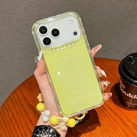 TPU + PC + Glitter Sequins Full Coverage Phone Case with Bracelet, For iPhone 18 Pro / 17 Pro, For iPhone 18 Pro Max / 17 Pro Max, For iPhone 16 Pro Max, For iPhone 16 Pro, For iPhone 16 Plus, For iPhone 16, For iPhone 15 Pro Max, For iPhone 15 Pro    ...