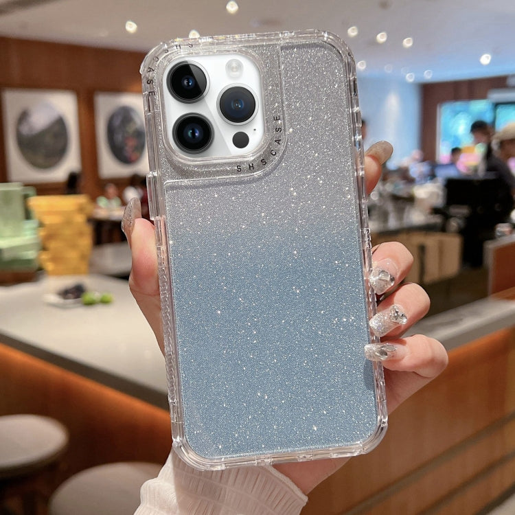 TPU + PC + Glitter Paper Full Coverage Phone Case, For iPhone 14 Pro Max, For iPhone 13 Pro Max, For iPhone 13 Pro, For iPhone 13, For iPhone 12 / 12 Pro, For iPhone 12 Pro Max, For iPhone 11