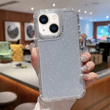 Load image into Gallery viewer, TPU + PC + Glitter Paper Full Coverage Phone Case, For iPhone 14 Pro Max, For iPhone 13 Pro Max, For iPhone 13 Pro, For iPhone 13, For iPhone 12 / 12 Pro, For iPhone 12 Pro Max, For iPhone 11