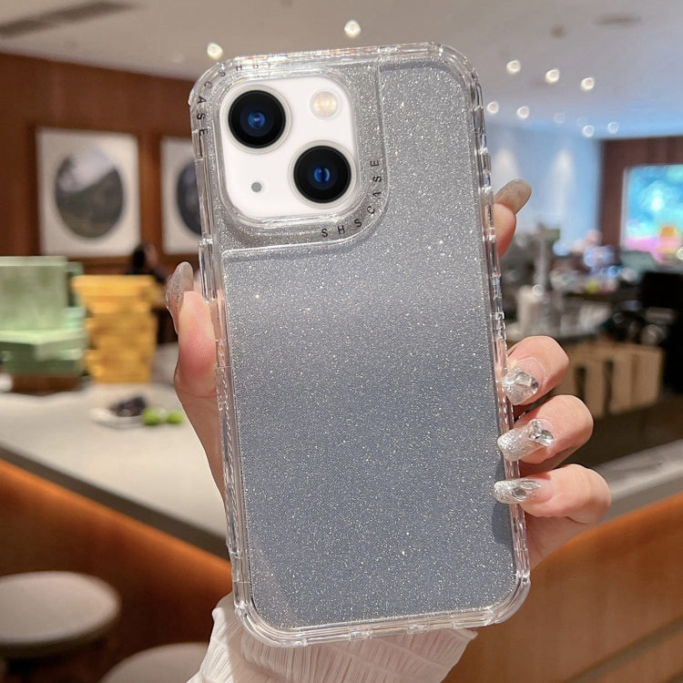 TPU + PC + Glitter Paper Full Coverage Phone Case, For iPhone 14 Pro Max, For iPhone 13 Pro Max, For iPhone 13 Pro, For iPhone 13, For iPhone 12 / 12 Pro, For iPhone 12 Pro Max, For iPhone 11