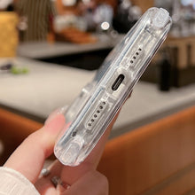Load image into Gallery viewer, TPU + PC + Glitter Paper Full Coverage Phone Case, For iPhone 14 Pro Max, For iPhone 13 Pro Max, For iPhone 13 Pro, For iPhone 13, For iPhone 12 / 12 Pro, For iPhone 12 Pro Max, For iPhone 11