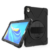 Shockproof Colorful Silicone + PC Protective Case with Holder & Hand Grip Strap, For Huawei MediaPad M6 10.8, For Huawei MediaPad M5 10.8, For Huawei MatePad 10.4, For iPad Mini 3 & 2 & 1