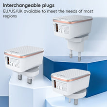 Load image into Gallery viewer, LDNIO A1204Q QC3.0 18W USB Fast Charger with 1m USB to 8 Pin Cable, EU Plug, UK Plug, US Plug