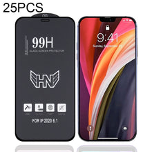 Load image into Gallery viewer, 25 PCS High Aluminum Large Arc Full Screen Tempered Glass Film, For iPhone 12 mini (25 PCS), For iPhone 12 / 12 Pro (25 PCS), For iPhone 12 Pro Max (25 PCS)