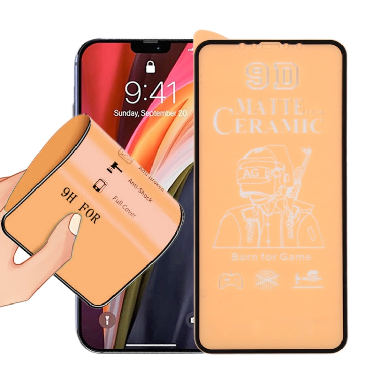 9D Full Screen Full Glue Frosted Ceramic Film, For iPhone 12 / 12 Pro, For iPhone 12 Pro Max