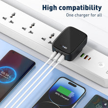 Load image into Gallery viewer, LDNIO Q334 32W Type-C + Dual USB Port Charger with 1m USB-C / Type-C to USB-C / Type-C Data Cable, EU Plug, UK Plug, US Plug