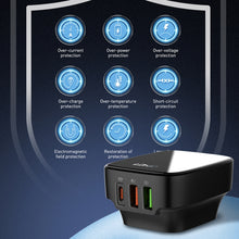 Load image into Gallery viewer, LDNIO Q334 32W Type-C + Dual USB Port Charger with 1m USB-C / Type-C to USB-C / Type-C Data Cable, EU Plug, UK Plug, US Plug