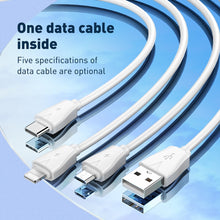 Load image into Gallery viewer, LDNIO Q334 32W Type-C + Dual USB Port Charger with 1m USB-C / Type-C to USB-C / Type-C Data Cable, EU Plug, UK Plug, US Plug