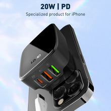 Load image into Gallery viewer, LDNIO Q334 32W Type-C + Dual USB Port Charger with 1m USB-C / Type-C to USB-C / Type-C Data Cable, EU Plug, UK Plug, US Plug