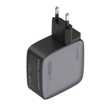Load image into Gallery viewer, LDNIO Q408 100W GaN USB+3 USB-C / Type-C Interface Charger with 1m 100W USB-C / Type-C to USB-C / Type-C Data Cable, EU Plug, UK Plug, US Plug