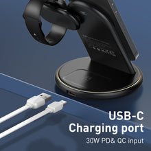 Load image into Gallery viewer, LDNIO WL02 25.5W 5 in 1 MagSafe Wireless Charger with 30cm Type-C Cable