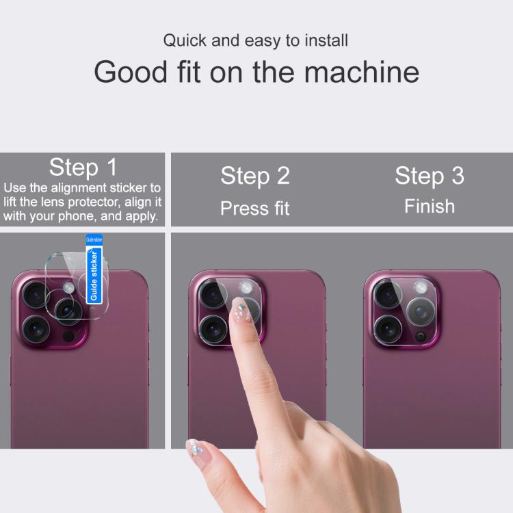 imak Integrated Rear Camera Lens Tempered Glass Film with Lens Cap