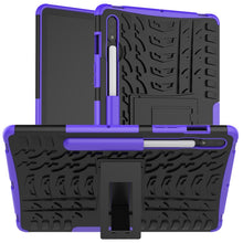 Load image into Gallery viewer, Tire Texture Shockproof TPU+PC Protective Case with Holder, For Samsung Galaxy Tab S8 / Galaxy Tab S7 T870 / T875