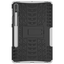 Load image into Gallery viewer, Tire Texture Shockproof TPU+PC Protective Case with Holder, For Samsung Galaxy Tab S8 / Galaxy Tab S7 T870 / T875