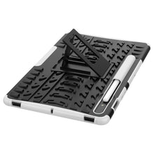 Load image into Gallery viewer, Tire Texture Shockproof TPU+PC Protective Case with Holder, For Samsung Galaxy Tab S8 / Galaxy Tab S7 T870 / T875