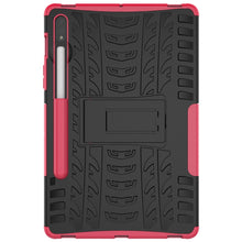 Load image into Gallery viewer, Tire Texture Shockproof TPU+PC Protective Case with Holder, For Samsung Galaxy Tab S8 / Galaxy Tab S7 T870 / T875