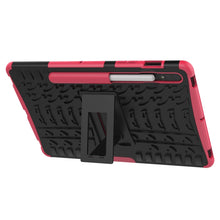 Load image into Gallery viewer, Tire Texture Shockproof TPU+PC Protective Case with Holder, For Samsung Galaxy Tab S8 / Galaxy Tab S7 T870 / T875