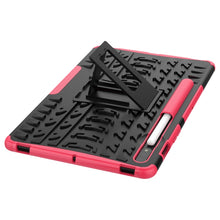 Load image into Gallery viewer, Tire Texture Shockproof TPU+PC Protective Case with Holder, For Samsung Galaxy Tab S8 / Galaxy Tab S7 T870 / T875