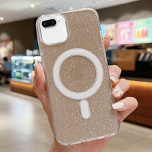 Load image into Gallery viewer, Acrylic Transparent Glitter MagSafe Phone Case, For iPhone XS Max, For iPhone 8 Plus / 7 Plus