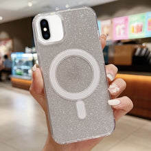 Load image into Gallery viewer, Acrylic Transparent Glitter MagSafe Phone Case, For iPhone XS Max, For iPhone 8 Plus / 7 Plus