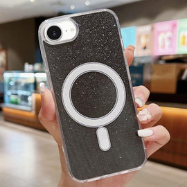 Acrylic Transparent Glitter MagSafe Phone Case, For iPhone 17e / 16e, For iPhone 17 Pro Max, For iPhone 17 Pro, For iPhone 17, For iPhone Air, For iPhone 16 Pro Max, For iPhone 16 Pro, For iPhone 16 Plus, For iPhone 16
