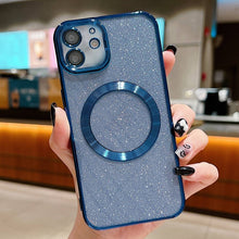 Load image into Gallery viewer, Electroplating Pure Color Glitter Powder MagSafe Phone Case, For iPhone 11 Pro Max, For iPhone 11, For iPhone 11 Pro