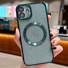 Load image into Gallery viewer, Electroplating Pure Color Glitter Powder MagSafe Phone Case, For iPhone 11 Pro Max, For iPhone 11, For iPhone 11 Pro
