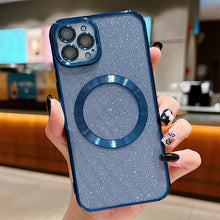 Load image into Gallery viewer, Electroplating Pure Color Glitter Powder MagSafe Phone Case, For iPhone 11 Pro Max, For iPhone 11, For iPhone 11 Pro