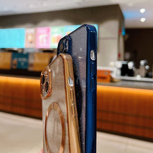 Load image into Gallery viewer, Electroplating Pure Color Glitter Powder MagSafe Phone Case, For iPhone 11 Pro Max, For iPhone 11, For iPhone 11 Pro