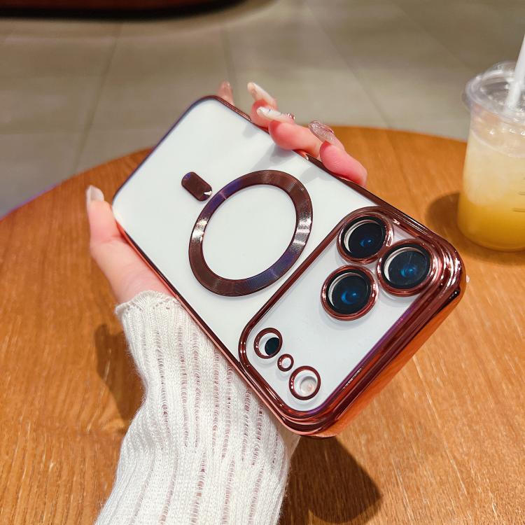 Electroplating MagSafe Phone Case, For iPhone 18, For iPhone 18 Pro, For iPhone 18 Pro Max, For iPhone 17e / 16e