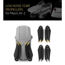 Load image into Gallery viewer, Sunnylife 7238F-1 For DJI Mavic Air 2 Low Noise Quick-release Propellers, For DJI Mavic Air 2 Gold, For DJI Mavic Air 2 Silver, 2 Pairs