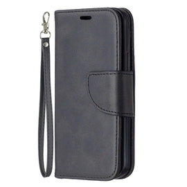 Retro Lambskin Texture Pure Color Horizontal Flip PU Leather Case for iPhone 11, with Holder & Card Slots & Wallet & Lanyard, For iPhone 12 mini, For iPhone 12 / 12 Pro, For iPhone 12 Pro Max