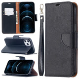 Litchi Texture Pure Color Horizontal Flip Leather Case with Holder & Card Slots & Wallet & Lanyard, For iPhone 12 Pro Max, For iPhone 12 / 12 Pro, For iPhone 12 mini, For Samsung Galaxy Note20, For Samsung Galaxy Note20 Ultra