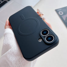 Load image into Gallery viewer, Solid Color Liquid Silicone MagSafe Magnetic Phone Case, For iPhone 16 Pro, For iPhone 16 Plus, For iPhone 16