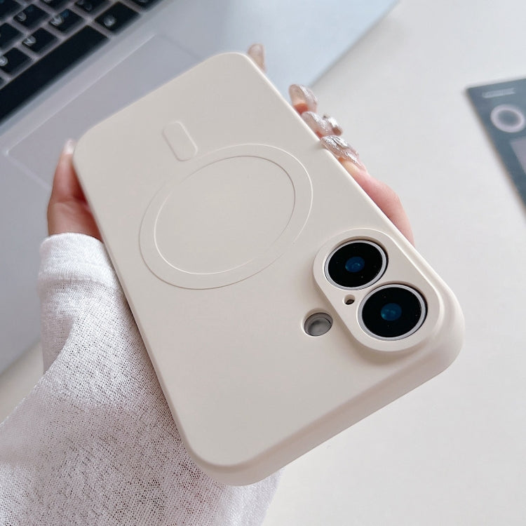 Solid Color Liquid Silicone MagSafe Magnetic Phone Case, For iPhone 16 Pro, For iPhone 16 Plus, For iPhone 16