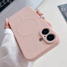 Load image into Gallery viewer, Solid Color Liquid Silicone MagSafe Magnetic Phone Case, For iPhone 16 Pro, For iPhone 16 Plus, For iPhone 16