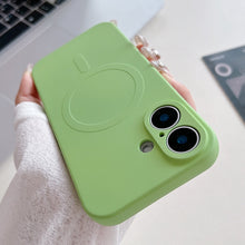 Load image into Gallery viewer, Solid Color Liquid Silicone MagSafe Magnetic Phone Case, For iPhone 16 Pro, For iPhone 16 Plus, For iPhone 16