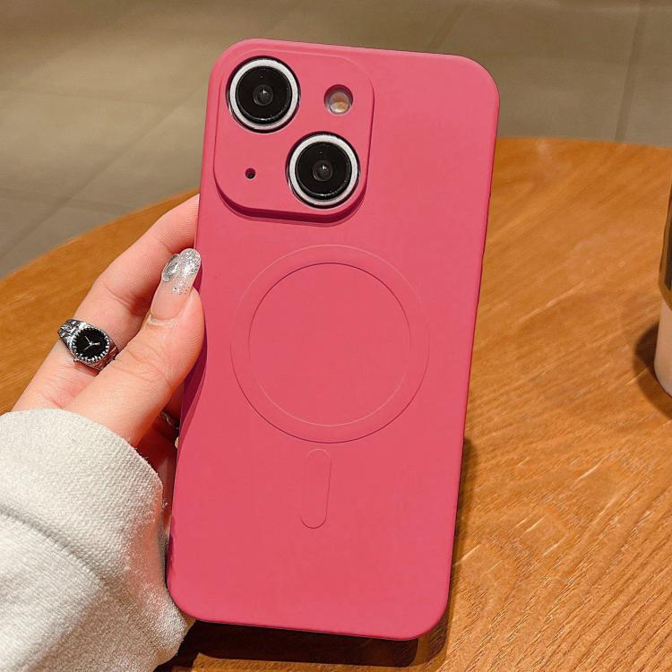 Solid Color Liquid Silicone MagSafe Magnetic Phone Case, For iPhone 13 Pro, For iPhone 13, For iPhone 12
