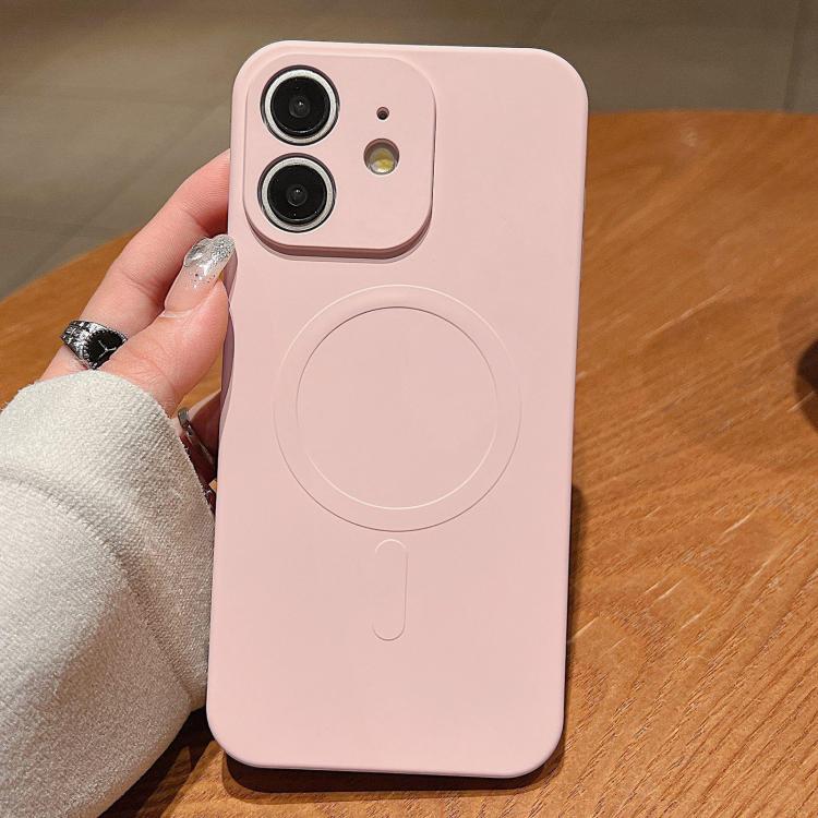 Solid Color Liquid Silicone MagSafe Magnetic Phone Case, For iPhone 13 Pro, For iPhone 13, For iPhone 12