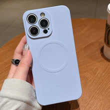 Load image into Gallery viewer, Solid Color Liquid Silicone MagSafe Magnetic Phone Case, For iPhone 12 Pro Max, For iPhone 12 Pro, For iPhone 11 Pro Max