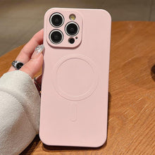 Load image into Gallery viewer, Solid Color Liquid Silicone MagSafe Magnetic Phone Case, For iPhone 12 Pro Max, For iPhone 12 Pro, For iPhone 11 Pro Max