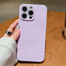 Load image into Gallery viewer, Solid Color Liquid Silicone MagSafe Magnetic Phone Case, For iPhone 12 Pro Max, For iPhone 12 Pro, For iPhone 11 Pro Max